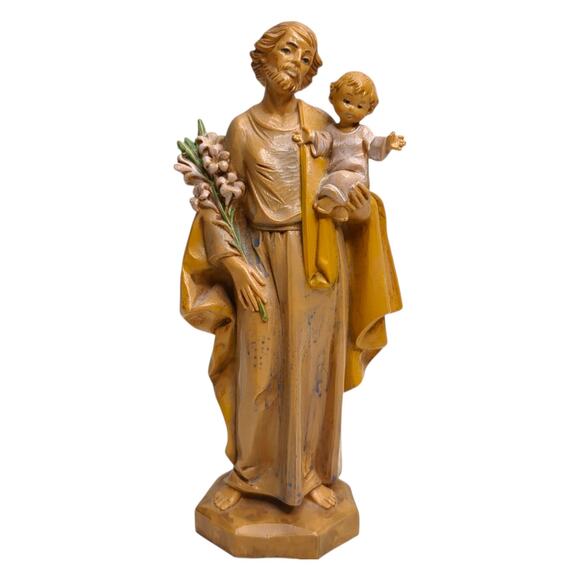 1985 FONTANINI # 657 Depose Italy JOSEPH & BABY JESUS 6.5" Figurine SIMONETTI - Picture 1 of 8